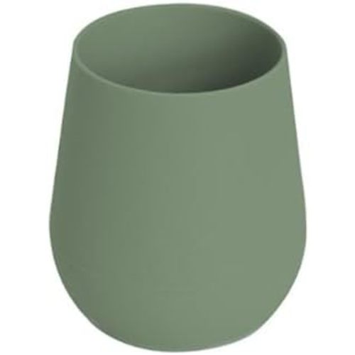 ezpz Tiny Cup (Olive) - 100% Silicone Training Cup for Infants - Designed by a Pediatric Feeding Specialist - 4 Months+