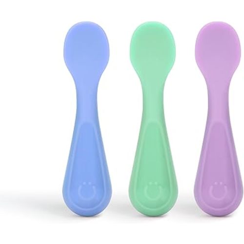 Ubbi Silicone Baby Training Spoons, 3-Pack