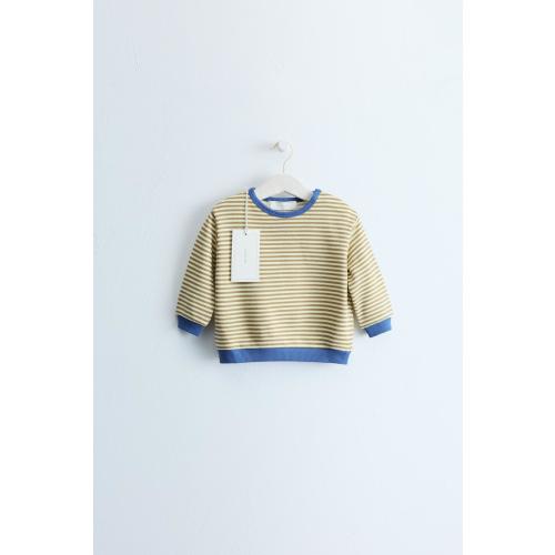 ZARA TIMELESS - STRIPED PRINT SWEATSHIRT - Mid-yellow | ZARA United States
