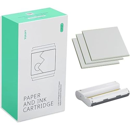 Yoton Photo Paper Gloss 6"x4" Vivid Color Picture Paper 54 Count and 1 Ink Ribbon, for YP01 Photo Printer