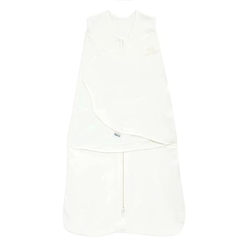 HALO 100% Cotton Sleepsack Swaddle, TOG 1.5, Cream, Newborn, 0-3 Months