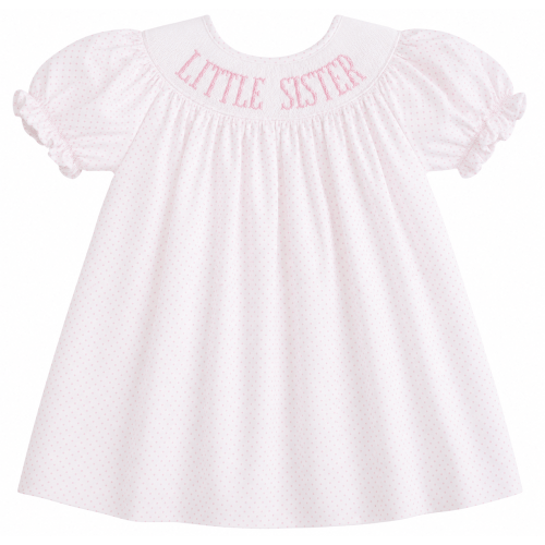 Little Sister - Knit Pink Dot Emmie Dress
