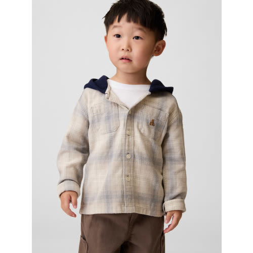 Baby & Toddler Hooded Flannel Shirt
