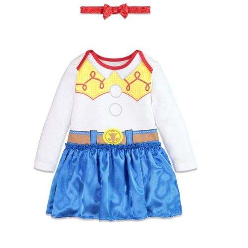 Disney Pixar Toy Story Jessie Halloween Baby Girls Dress and Headband Newborn to Infant