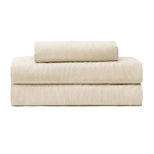 UGG Twin Sheet Set - 3 Piece Soft & Cozy Bedding with Deep Pocket Fitted Sheet (Fits Up to 13”), Flat Sheet and Pillow Sham - Lightweight Sheets for Dorm & Bedroom, Cream (Devon)