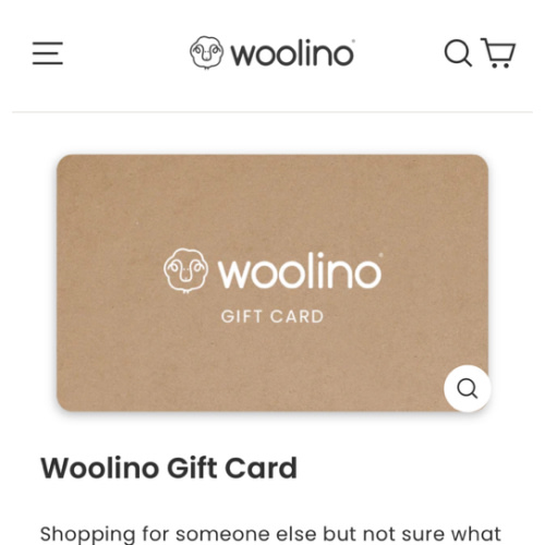 Woolino Gift Card