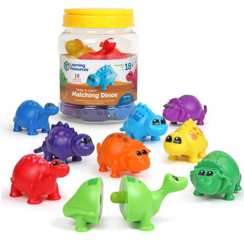 Learning Resources Snap-n-Learn Matching Dinos, Fine Motor, Counting & Sorting , Ages 18 Months +
