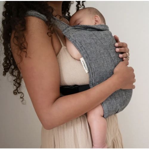 Obsidian Lark Baby Carrier - Black Soft Structured Carrier | hope&plum