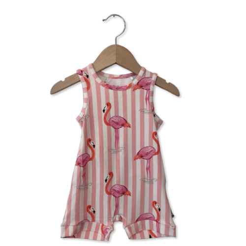 The Simple Seed.
Pink Paradise Sleeveless Shorty Romper Luxe Edition | Cotton Bamboo Blend