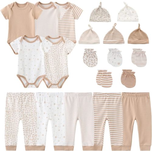 Unisex Baby Boy Girl Bodysuits Sets 20 pack Cotton Casual New born Clothes Comfort Infant Outfit Baby Essentials