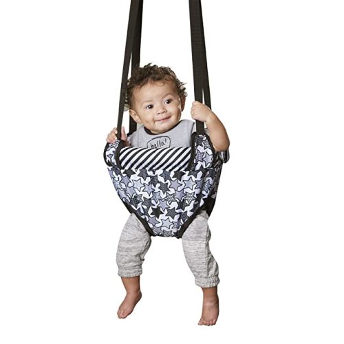 Evenflo Exersaucer Baby Jumper Featuring Easy-to-Use Clamp Attachment for Quick and Tool-Free Set Up and Adjustable Straps to Customize The Height for Your Child, Star Power