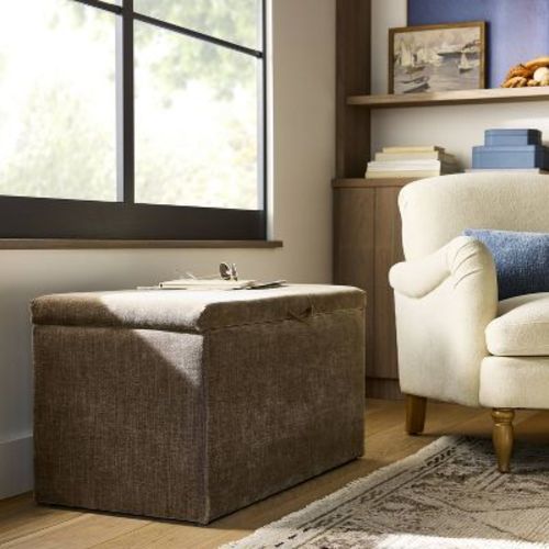 Lynwood Storage Bench Brown - Threshold™ designed with Studio McGee