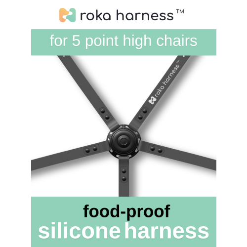 High Chair Harness, Antibacterial Silicone Material | Roka Harness