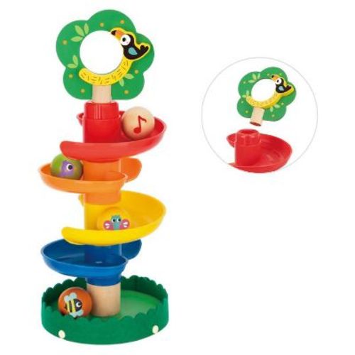 Toysters 10 Piece Ball Drop and Roll Tower Educational Development Toys For Boys & Girls