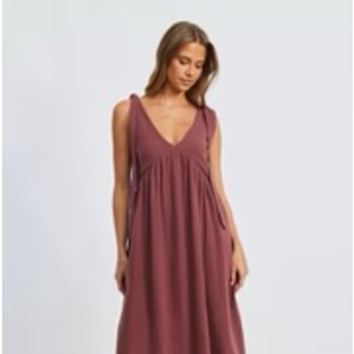 Red Bump and Breastfeeding Friendly Midi Dress – Apero Label