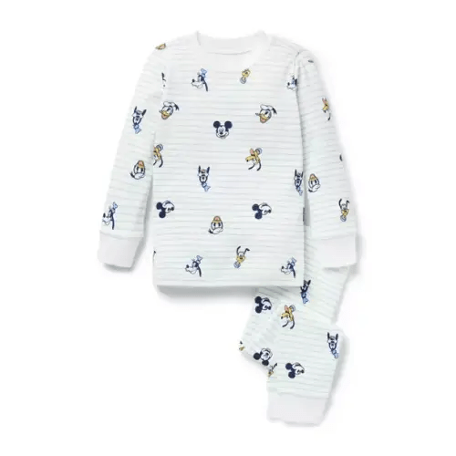 Boy White Disney Friends Stripe Good Night Pajama In Disney Friends Stripe by Janie and Jack