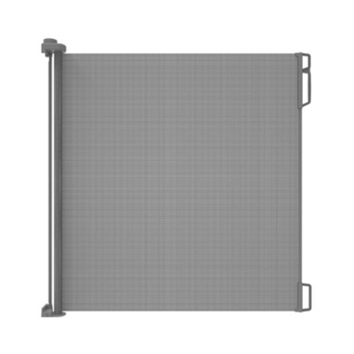 Perma Child Safety Outdoor Retractable Baby Gate 41" Extra Tall, Extends to 71" Wide, Gray