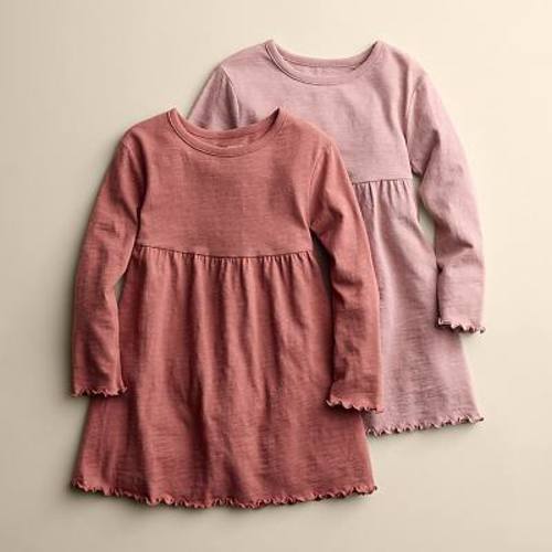 Baby & Toddler Girl Little Co. by Lauren Conrad 2-Pack Long Sleeve Dress Set