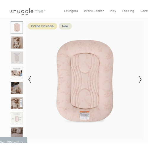 Infant Lounger Wave | Pink Floral