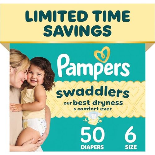 Pampers Baby Diapers - Swaddlers - Size P1, 27 Count, Ultra Absorbent Disposable Preemie Diaper
