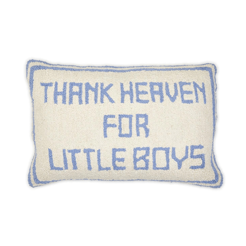 Two's Company - Thank Heaven for Little Boys Punch Embroidery Decorati - Default Title - Sweet E's Children's Boutique