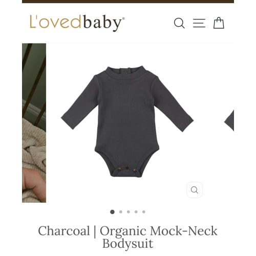 Organic Mock-Neck Bodysuit – L'ovedbaby