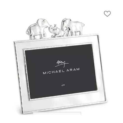 Elephant Enamel Frame, 4" x 6"