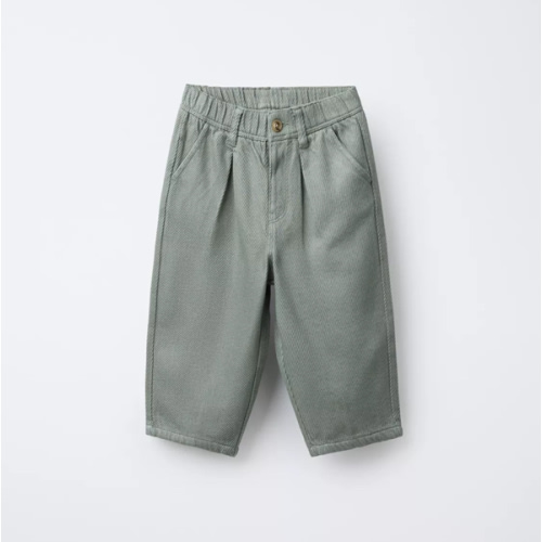 SOFT TOUCH PANTS WITH DARTS - Sea green | ZARA United States