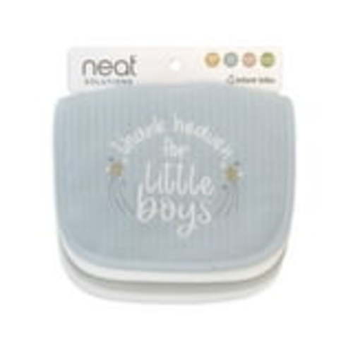 Neat Solutions Infant Boy Thank Heaven 4 Pack Bib
