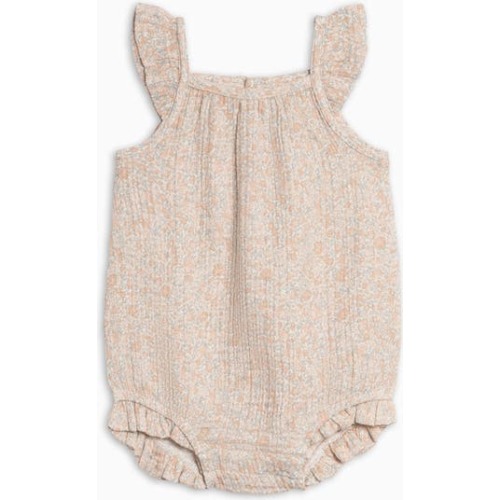 Organic Muslin Tank Bubble Romper, 12-18M