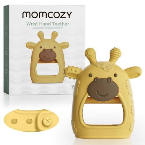 Momcozy Silicone Baby Teether Giraffe Yellow, Baby Teething Toys 1 Count - Walmart.ca