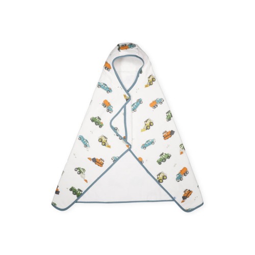 Cotton Muslin & Terry Hooded Towel