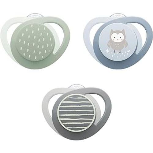 NUK Glow-in-the-Dark Orthodontic Pacifiers, 0-6 months, 3 Pack