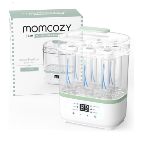 Momcozy Bottle Sterilizer and Dryer, 8-in-1 Electric Steam Baby Bottle Sterilizer for Baby Bottles, Baby stuffs & Breast Pump Accessories