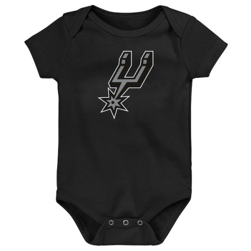 Newborn San Antonio Spurs Outerstuff Black Primary Logo Bodysuit