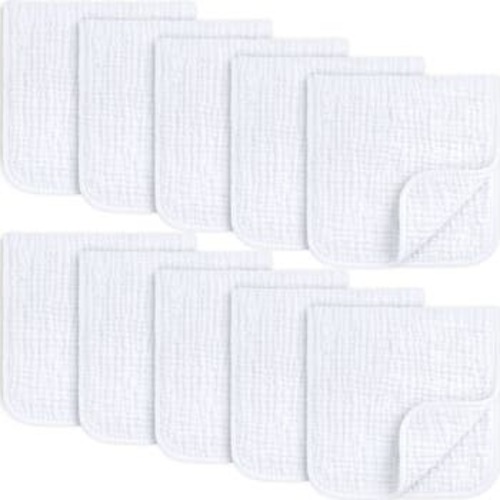 10-Pack Lyra Muslin Burp Cloths