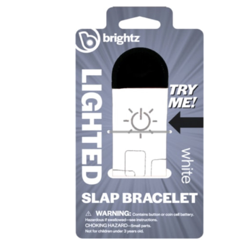 Lighted Slap Bracelet - White