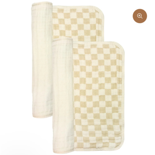 Cloud Muslin™ Burp Cloth 2 Pack - Tan
