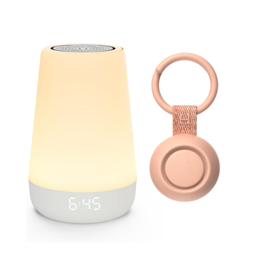 Hatch for Baby Sleep Bundle: Home & Travel Sound Machines Includes Rest 2nd Gen and Portable Hatch Go (Peach)