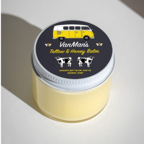 *No Essential Oils* VanMan’s Tallow & Honey Face Balm – Classic – Vanman