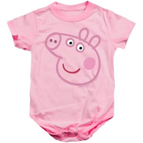 Popfunk Classic Peppa Pig Pink Faces Unisex Infant Snap Suit for Baby Collection