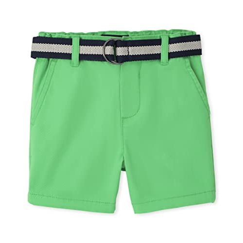 The Children's Place Baby Boys' and Toddler Twill Belted Chino Short