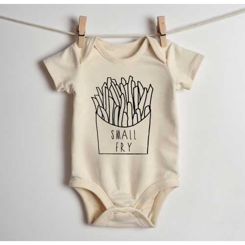 Small Fry Baby, Bodysuit, One Piece, Newborn Baby Outfit, Baby Shower gift, Dad gift, funny Shirt, gift, pregnancy announcement French fries