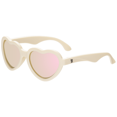 Sweet Cream Heart | Polarized Rose Gold Mirrored Lenses – Babiators Sunglasses
