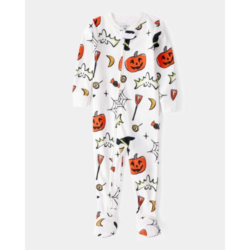 Baby 1-Piece Halloween 100% Snug Fit Cotton Footie Pajamas - Ivory - Carter's | Carter's