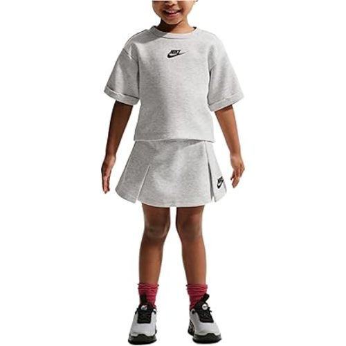 Nike Toddler Tech Fleece 2-Piece Skirt Set (Grey)