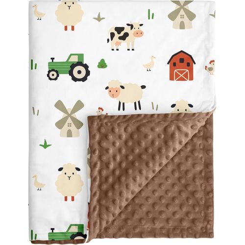Fleece Baby Blankets for Girls & Boys, Infant Toddler Blanket