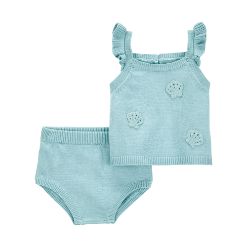 Baby 2-Piece Crochet Sweater Knit Tank & Diaper Cover Set - Carter's | Carter's