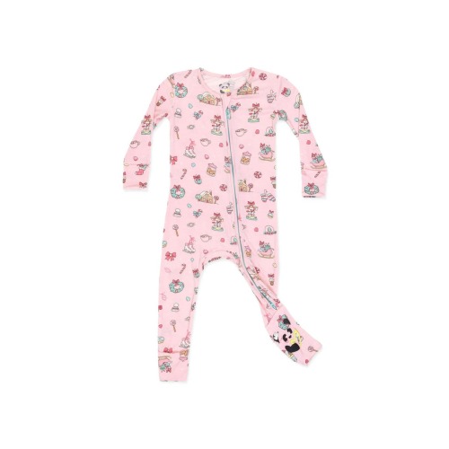 Baby Candy Cane Lane Convertible Footie