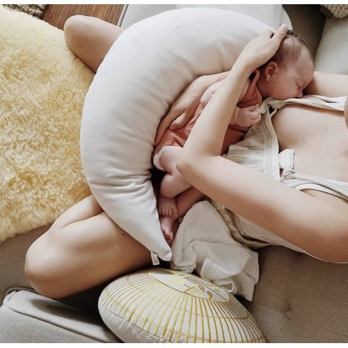 The MoonWomb 100% Organic Nursing Pillow with cover
